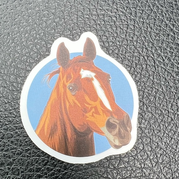 Red Horse Pony Equestrian Western English Cowboy Cowgirl Decor Sticker - Picture 2 of 4